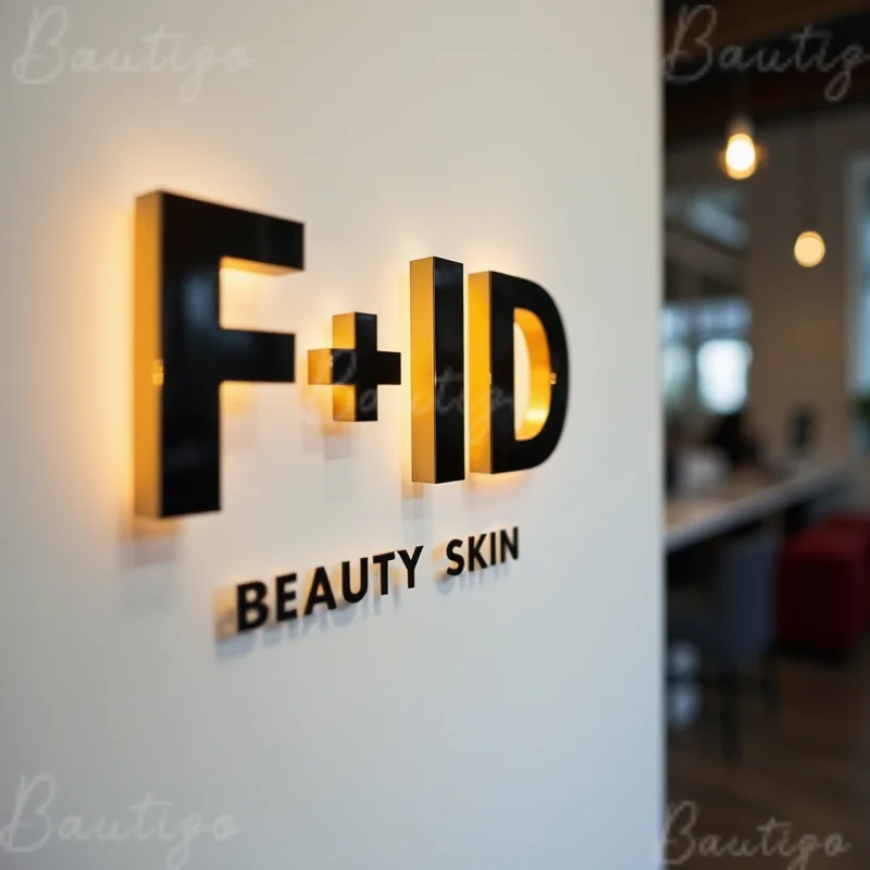 

Custom LED Light Up Backlit 3D Metal Sign For Storefront Business Outdoor Waterproof Illuminated Signage