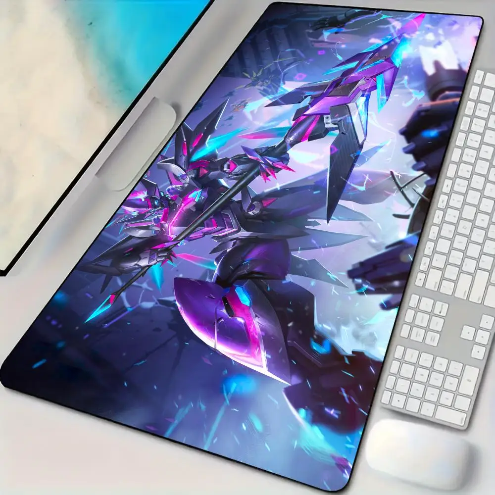 

Cool and colorful mecha gaming Mouse Pad Desk Mat with Stitched Edges non-Slip rubber base gamer pc accessories Gaming mat rug