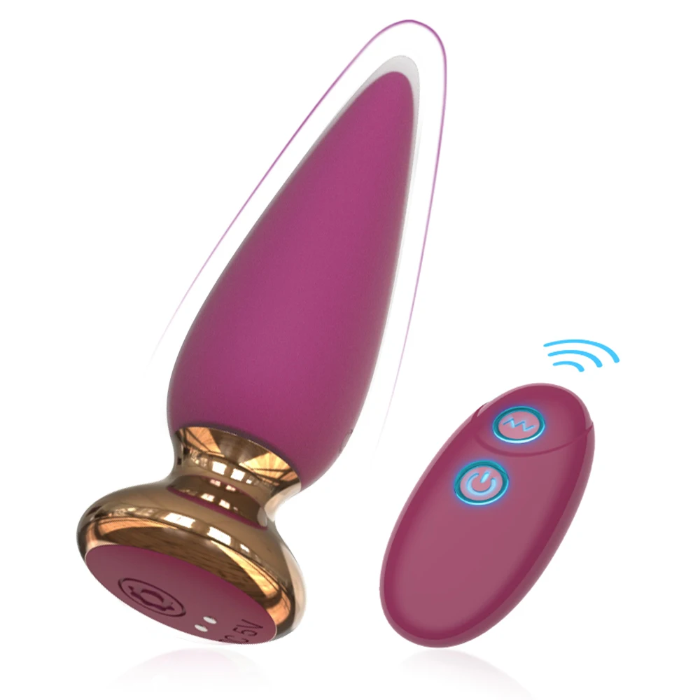 Remote Control Anal Vibrators For Women Vibrating Butt Plug Vibrator Prostate Massager Dildo G-spot Stimulate Sex Toys For Women