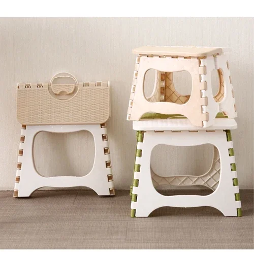 

966 footstool Non-slip square stool Thickened plastic Small bench bathroom stool Set Colors x 15 Pieces