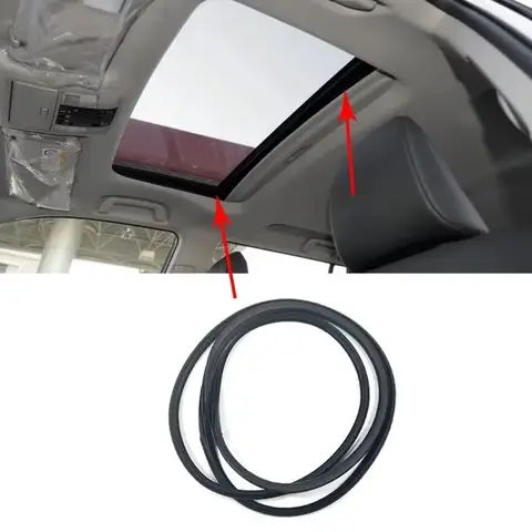 자동차 고무 검은 자동차 지붕 선 루프 씰 스트립 방수 스트립 맞는 도요타 랜드 크루저 Prado 120 LC120 150 LC150 2003-2019