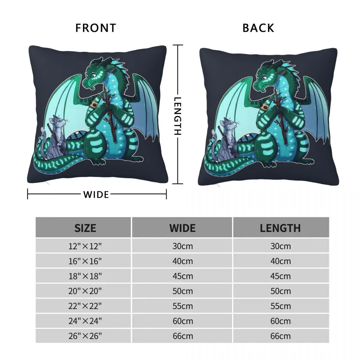 Wings Of Fire & Warriors Turtle Jayfeather Square Pillowcase Polyester Linen Velvet Creative Zip Decor Sofa Seater Cushion Cover