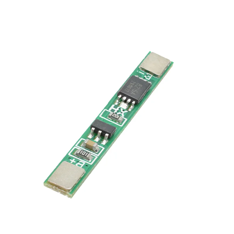 Placa de proteção de bateria Li-ion BMS PCM, Pcm para bateria de íon de lítio 18650, 1S, 3.7V, 3A, 10Pcs