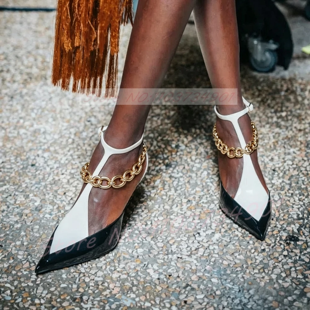 Sandali Donna Bicolore con Cin - Court Heel Pointed recensione e prezzo