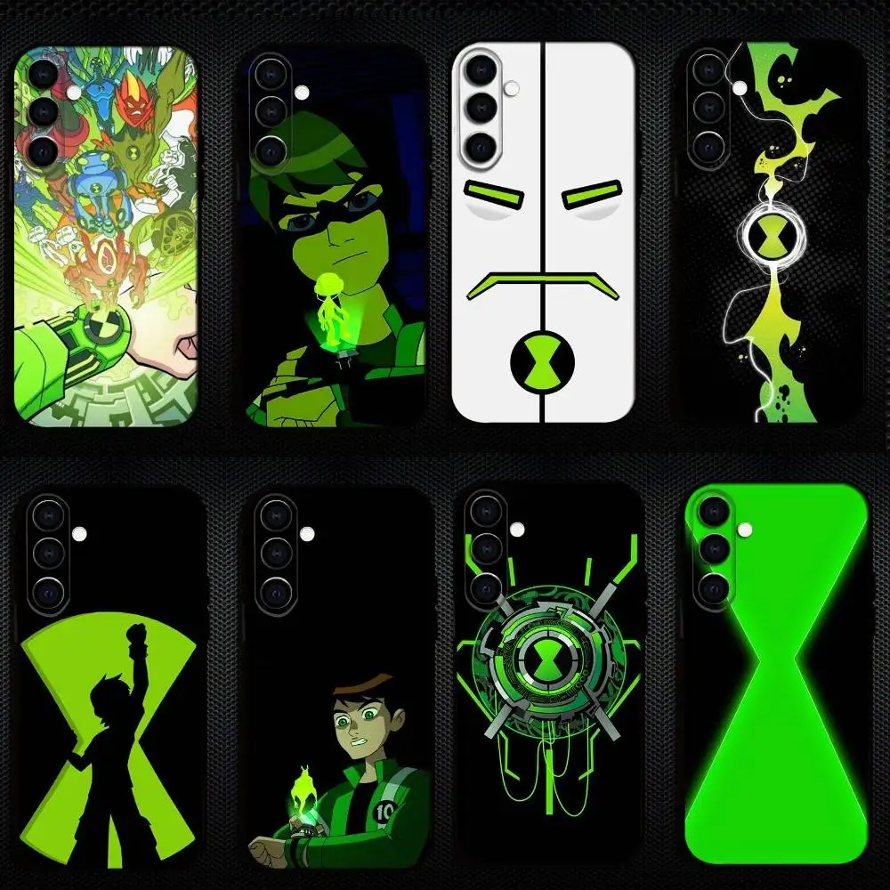 

B-Ben 10 Cartoon Phone Case For Samsung Galaxy A73,A72,A71,A70,A53,A52,A51,Others Soft Black Shell
