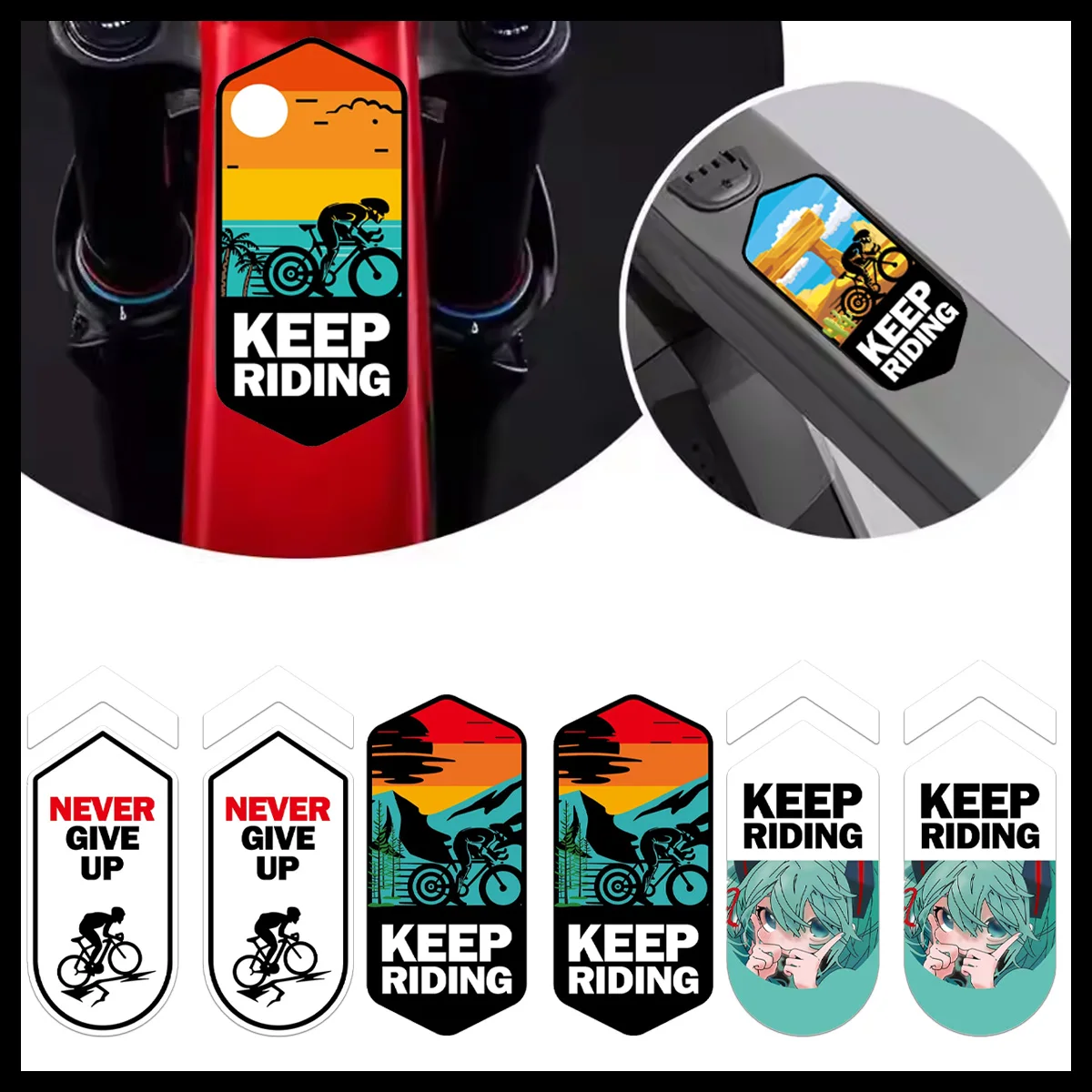 

Наклейки на раму мотоцикла для электронного велосипеда, верхняя трубка велосипеда, водонепроницаемые наклейки, декоративная рамка для велосипеда, мотоцикла