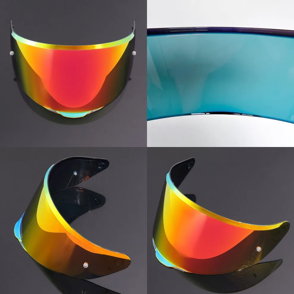 FF820 Helmet Lens Visor for LS2 FF820 RAPID III Helmet Replacement Light Tea Color Helmet Visors Anti-fog Sticker Accessorie