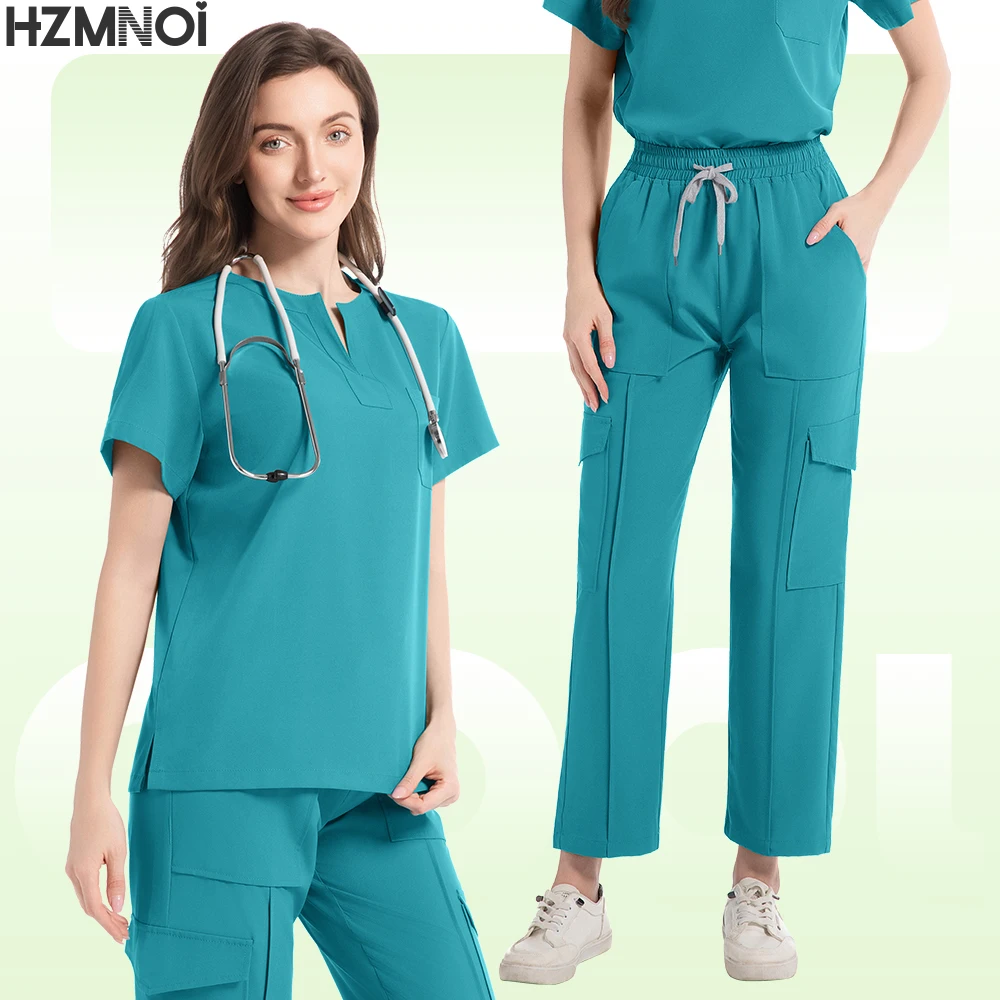 Ropa de trabajo de farmacéutico de Color sólido Multicolor, ropa de trabajo de laboratorio de esteticista, uniformes de enfermería, uniformes veterinarios de clínica de mascotas, venta al por mayor
