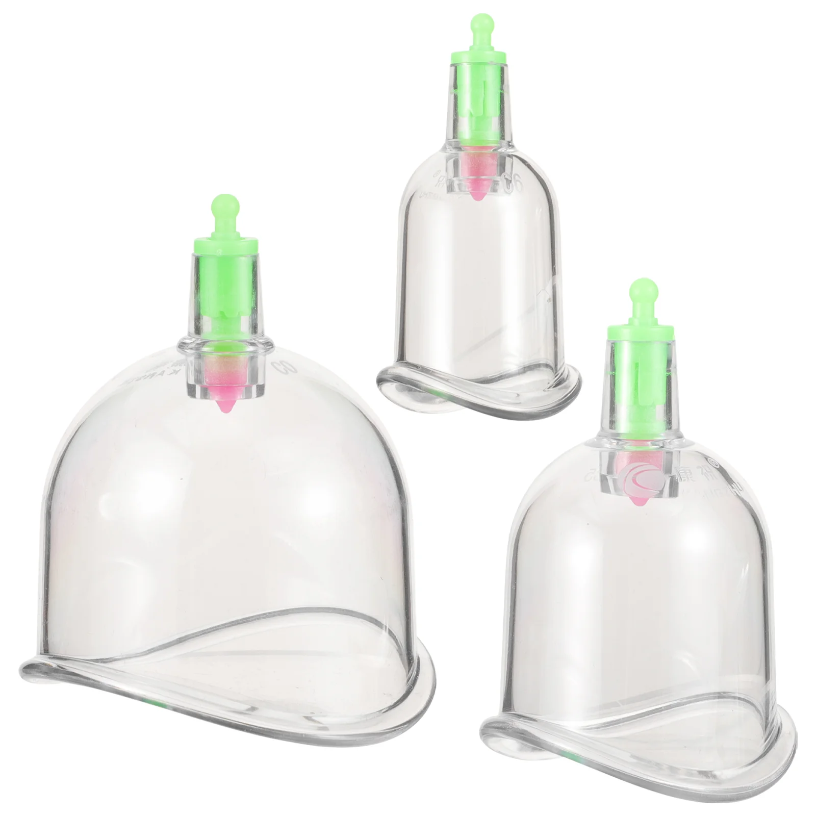 3 Pcs Suction Cupping Cups Lactation Massager Beauty Tool Accessories Chinese Child
