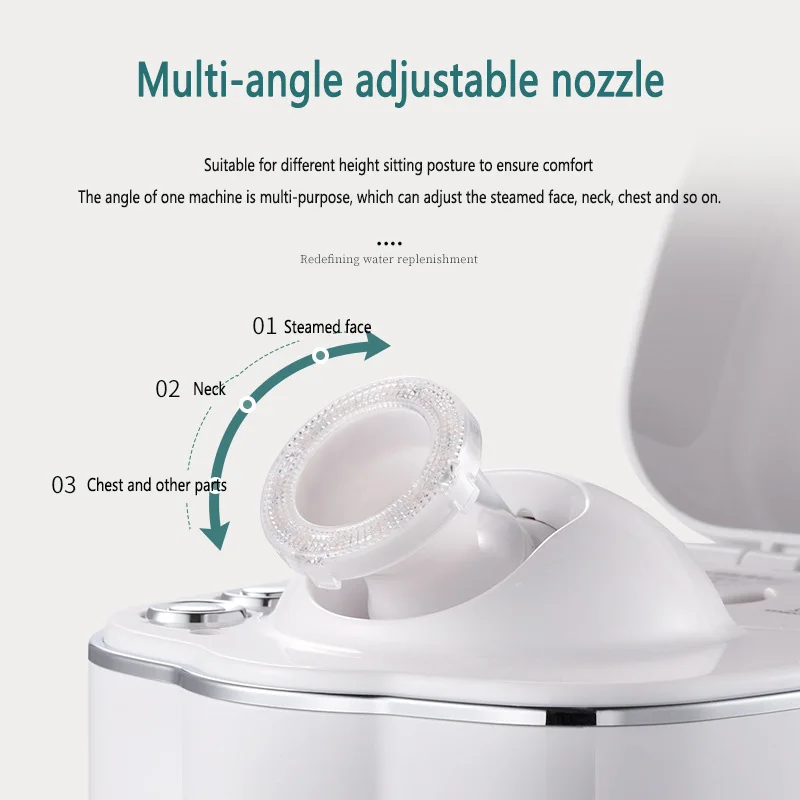 الأشعة تحت الحمراء Led العلاج التطهير العميق الوجه محرك البخار محرك البخار ساونا الربيع الساخن رذاذ الحرارة محرك البخار نانو ايون رذاذ