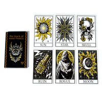 Stained Tarot Cards High Quality 78-Card Deck Of Many Things Leisure Entertainment Game Card Gathering Divination Board Games