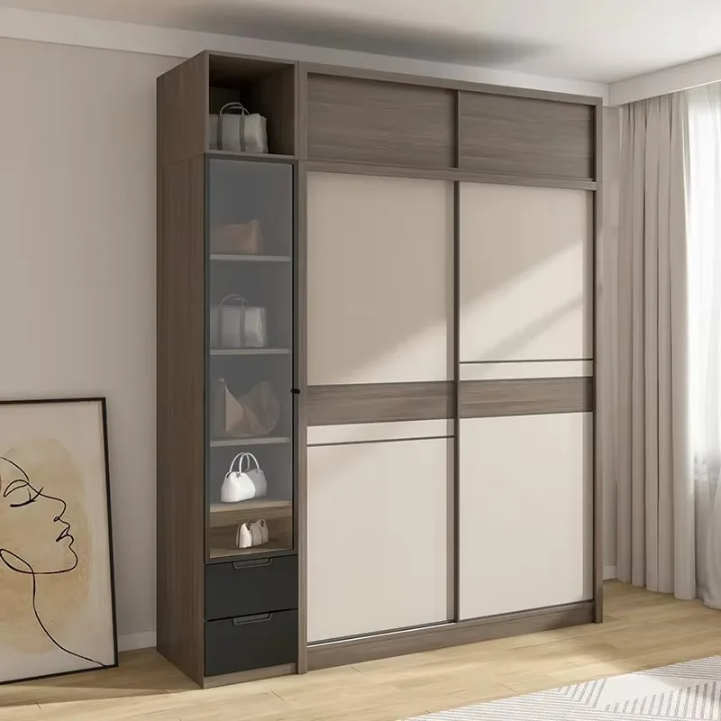 #Nordic Aesthetic Orgnizer Wardrobes Modular Luxury Storage Closet Wardrobes Bedroom Living Room Armoire Chambre Furniture Home