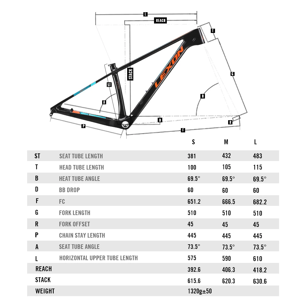 2022 LEXON Eagle 29 Carbon MTB Frame 29