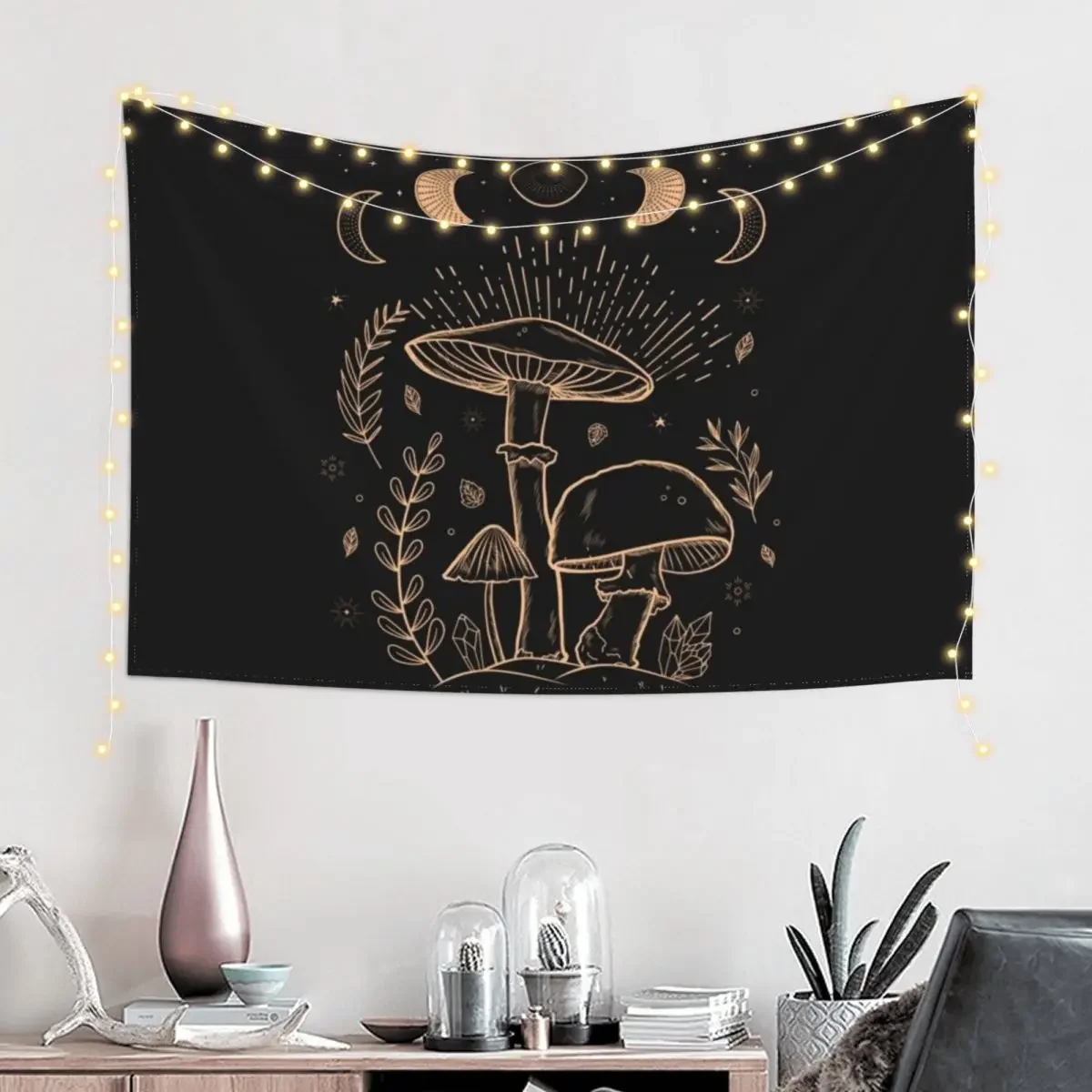 Goblincore Aesthetic Dark Academia Cottagecore Mushroom Tapestry Decorative Wall Murals Tapete For The Wall Tapestry