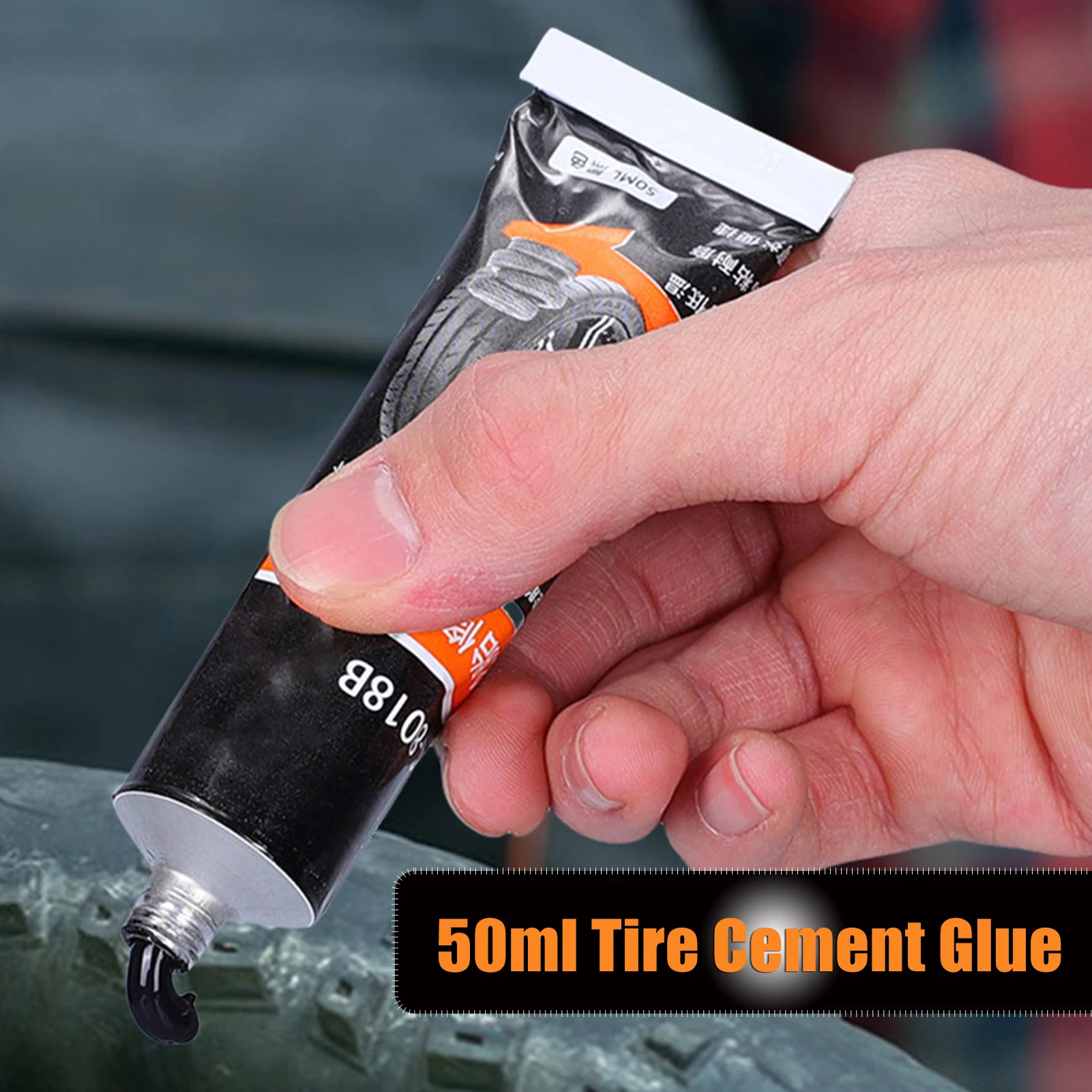 

50ml Tire Repair Black Glue Liquid Strong Rubber Wear-resistant Non-corrosive Adhesive Glue Car Instant Tools For Car Moto Truck