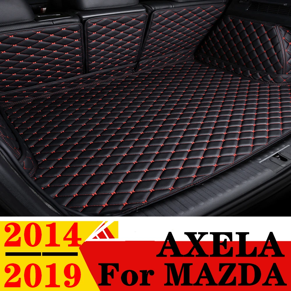 

Car Trunk Mat For MAZDA Axela 2019 2018 2017 2016 15 2014 Rear Cargo Cover Carpet Liner Tail Parts Boot Luggage Pad Accessories