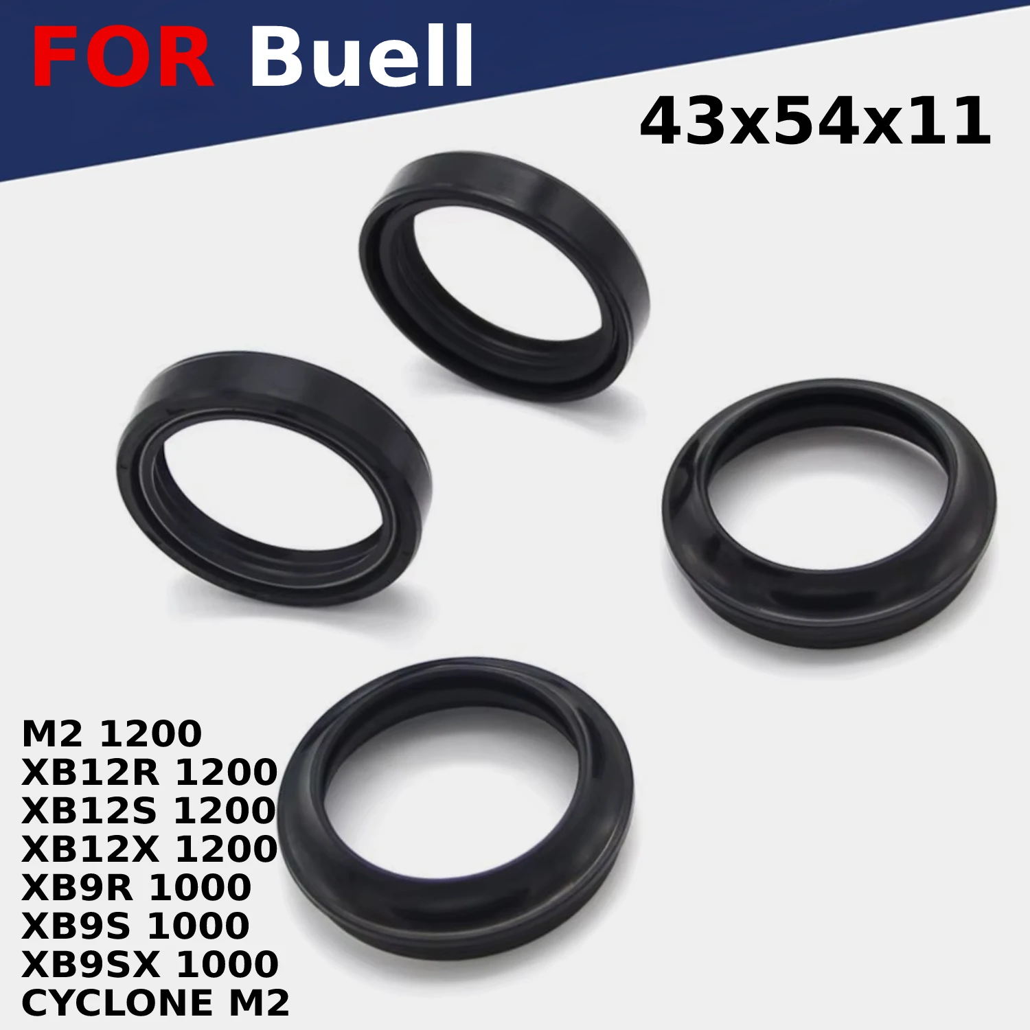 Motorcycle Oil Seal Front Fork Absorber Dust Seals For Buell CYCLONE M2 XB12R XB12S XB12X XB9R XB9SX XB9S 1000 1200  Accessories
