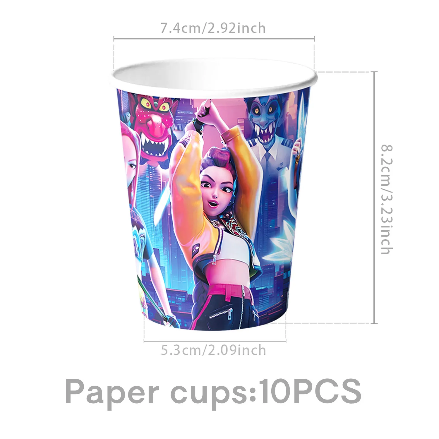 Cartoon Anime Geburtstagsparty Dekorationen Papier-Tischgeschirr Servietten Tischdecke Teller Becher Geburtstagszubehör Hintergrund Notizen Armband – Detail 33
