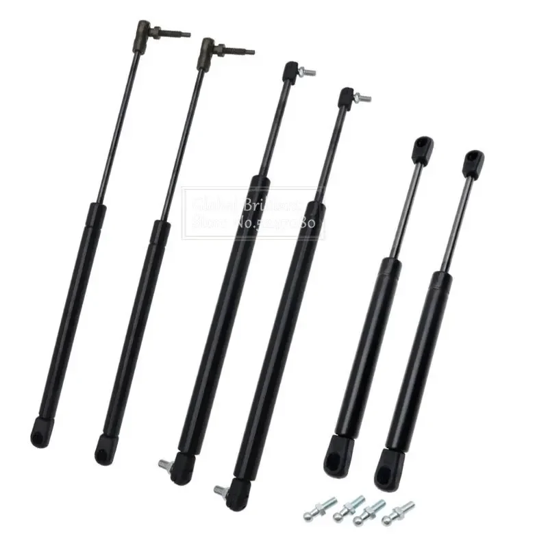 2x/6x Maska / Tailgat / Podnośnik tylnej szyby Ramię pręta Sprężyny gazowe Amortyzatory Pasuje do Jeep Grand Cherokee WJ WG 1999-2004