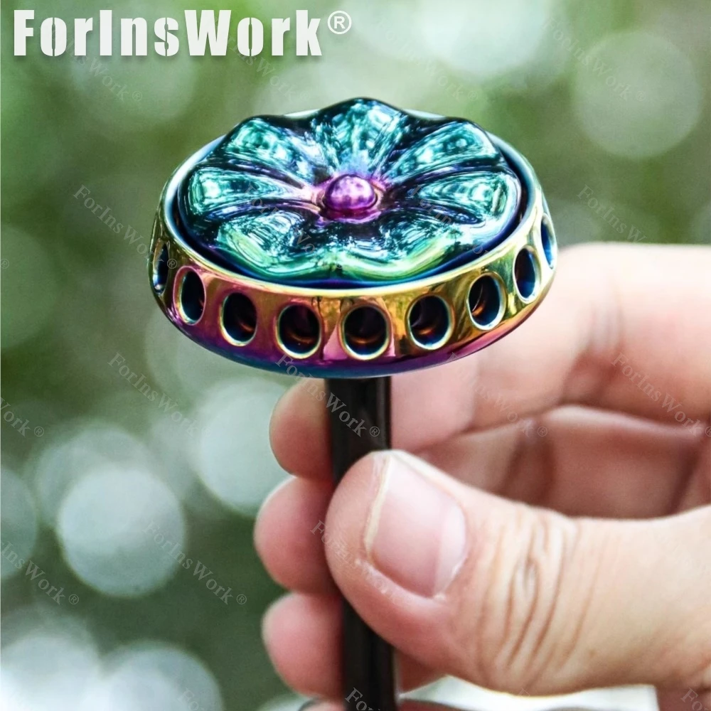 Fidget Spinner en acier inoxydable, couleur verte, fleur éternelle, jouets antistres, gyroscope, méthode multi-jeu