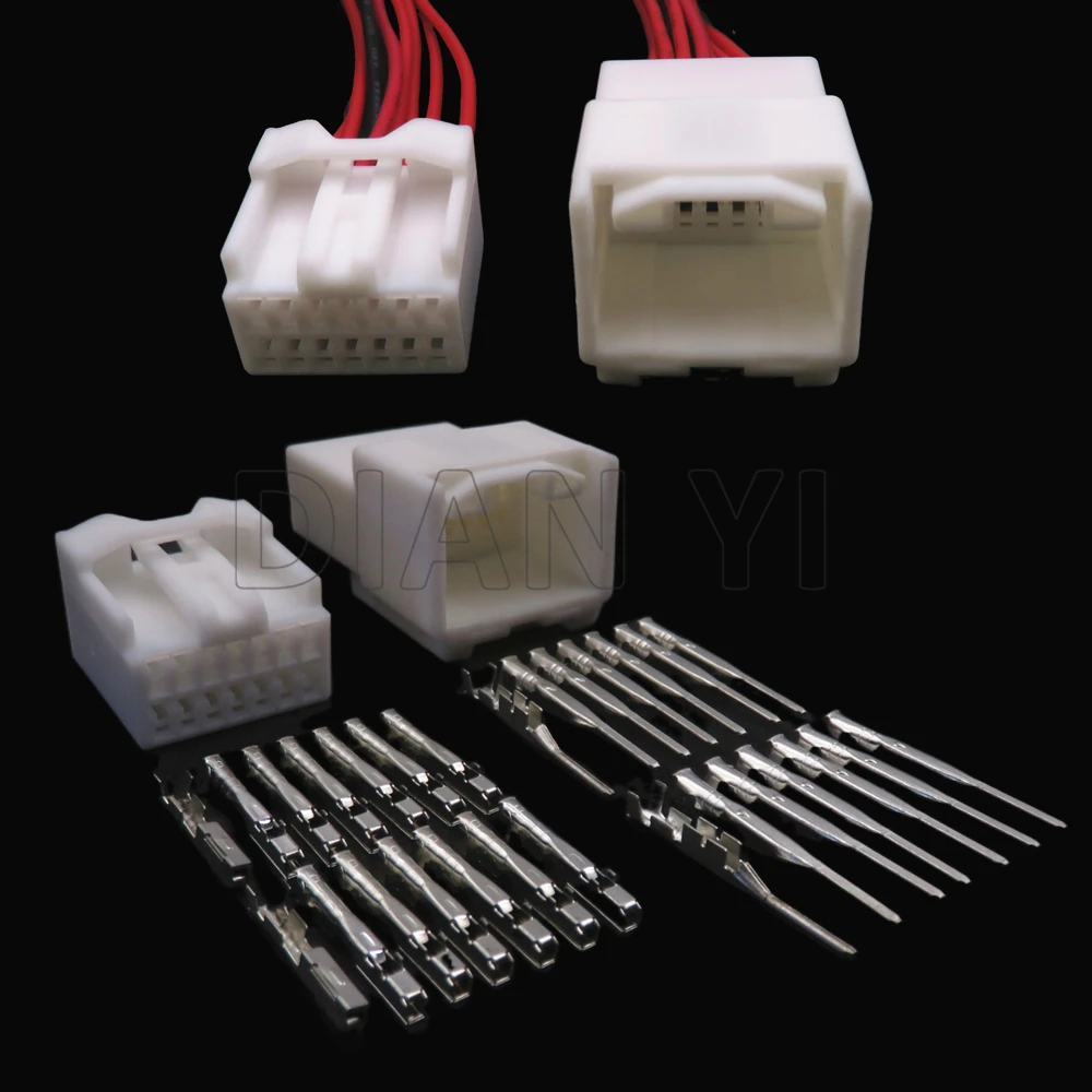 

1 Set 14 Way AC Assembly Auto Plastic Housing Connector 7283-5832 7382-5842 90980-11910 90980-11911 7282-5832 Car Wire Socket