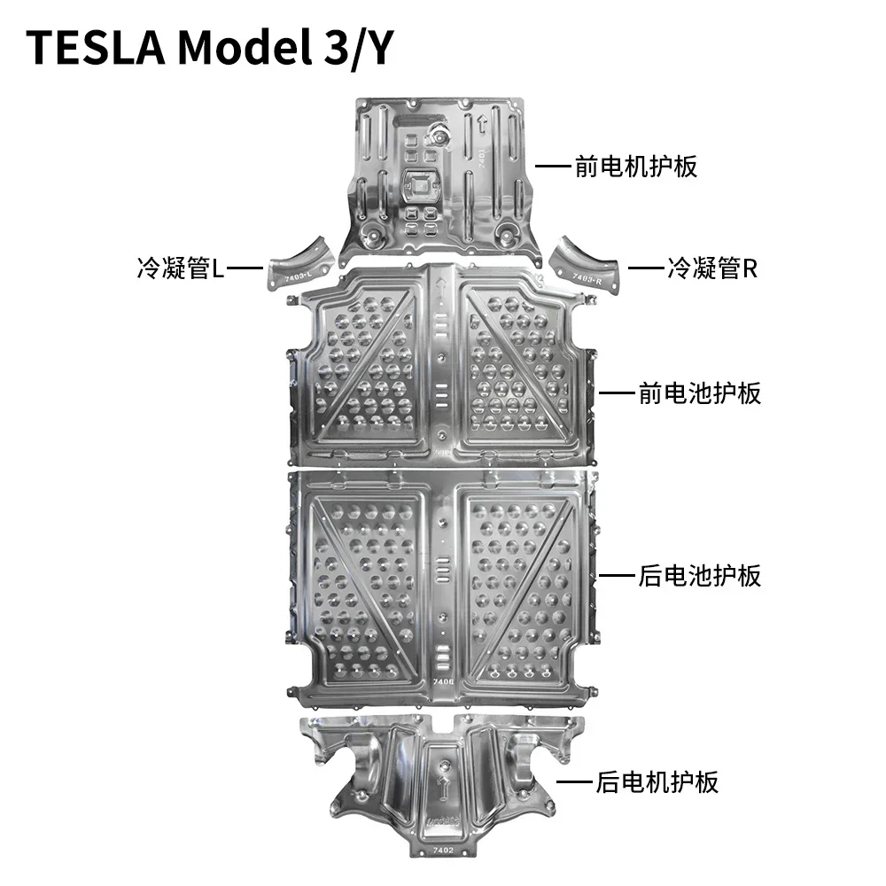 

Electric vehicle new energy battery motor chassis guard engine bottom cover protection skid plate for Model 3 model y