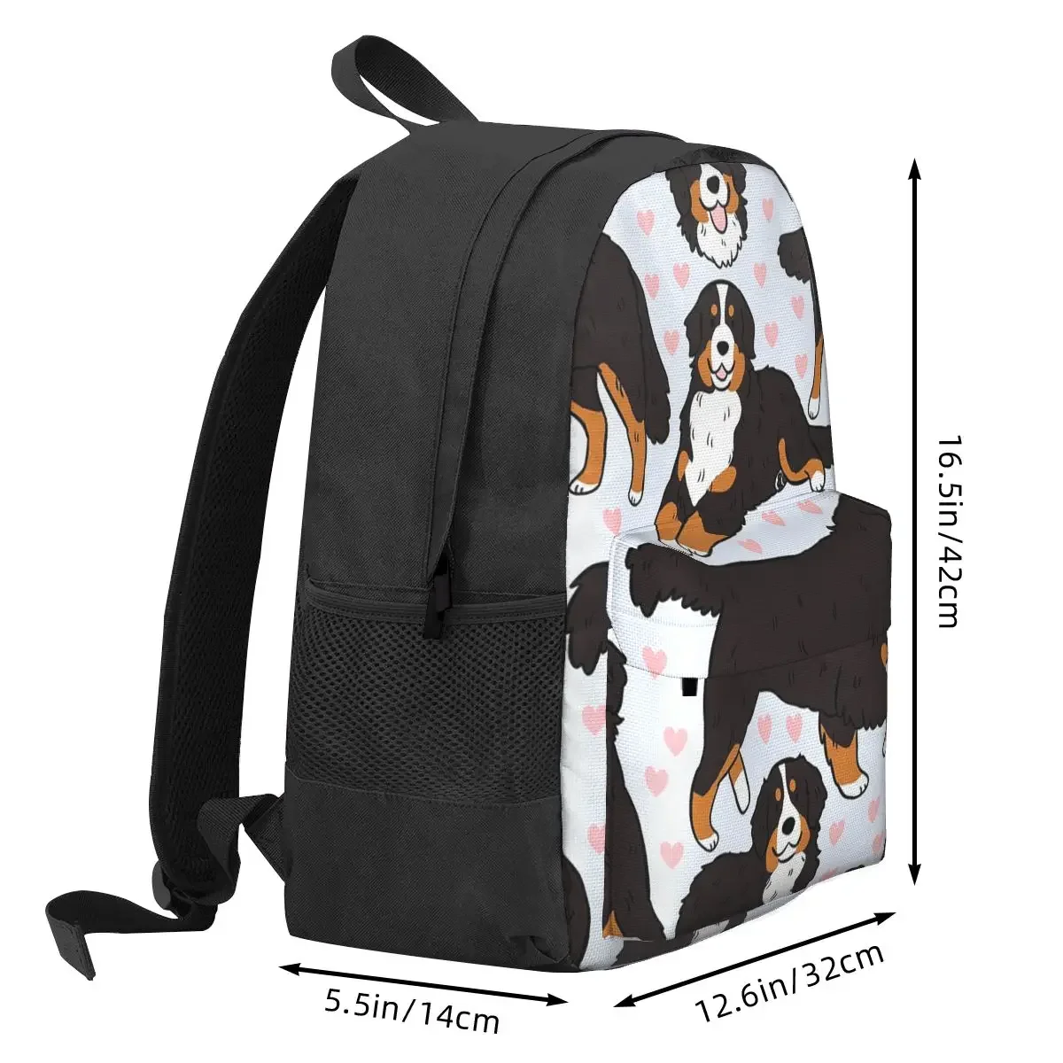 Sac à dos de chien de montagne bernois pour enfants, sac à dos de voyage, sac à dos initié, sac à dos de dessin animé mignon, cartable pour étudiants, garçons et filles