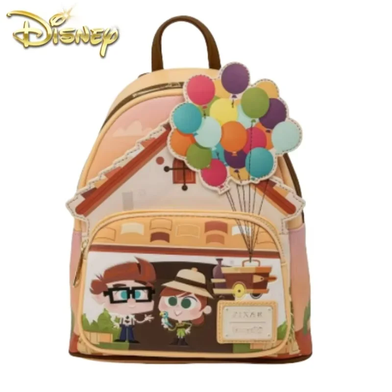 2024 Loungefly Disney Pixar Up Working Buddies Womens Double Strap Shoulder Bag Purse School Backpack Cute Cartoon  Backpacks