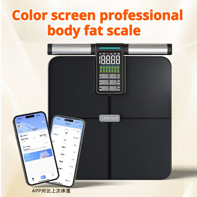 

Smart VA color screen body scale home gym professional body fat scale precision scale app with Bluetooth wifi