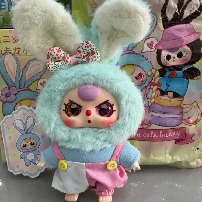 

Genuine Baby Three Macaron Little Rabbit Blind Box Vinyl Doll Trendy Play Bag Pendant Mystery Box Cute Girl Birthday Gift