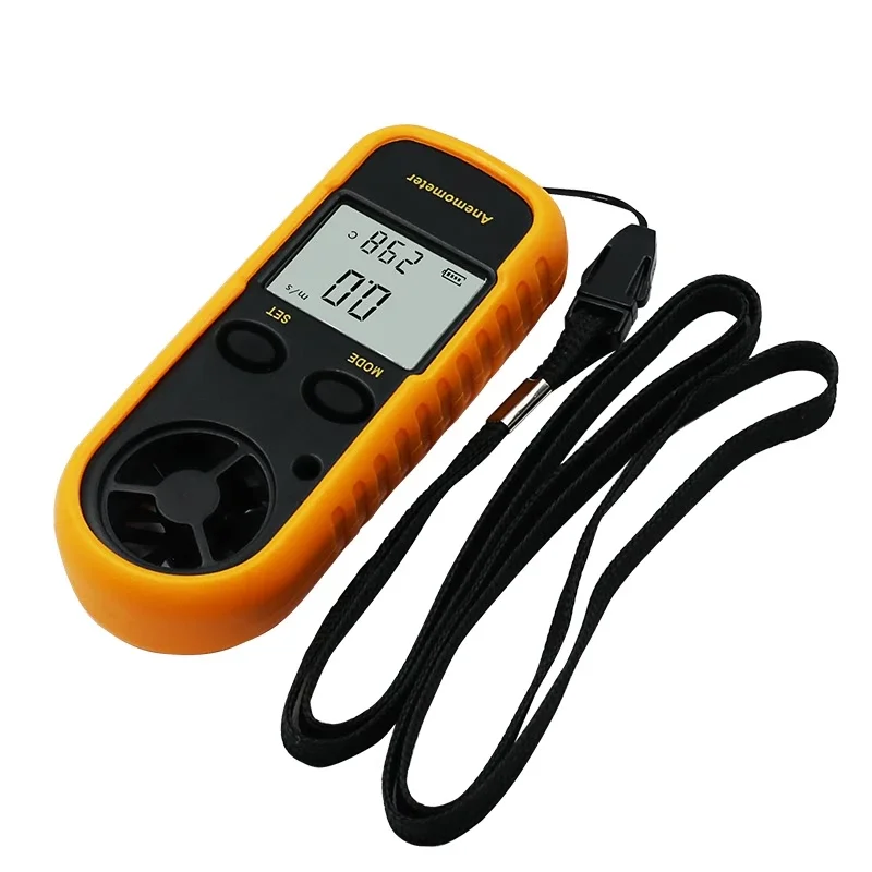 مقياس رقمي لشدة الرياح 0-30 متر/ثانية مقياس سرعة الرياح-10 ~ 45C جهاز قياس درجة الحرارة Anemometro مع شاشة LCD الخلفية