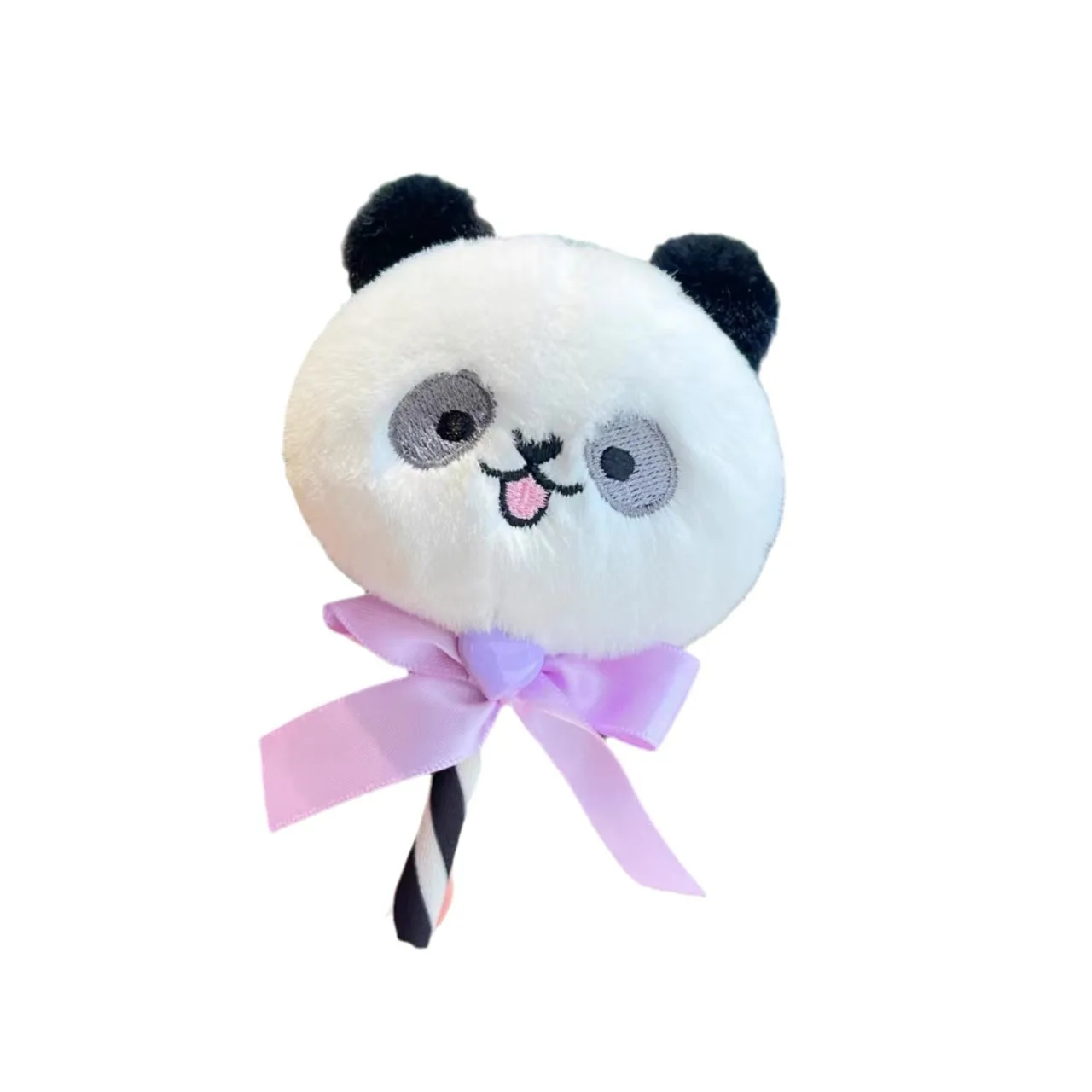 New cute lollipop series cute panda doll pendant plush toy cartoon key chain doll bag pendant