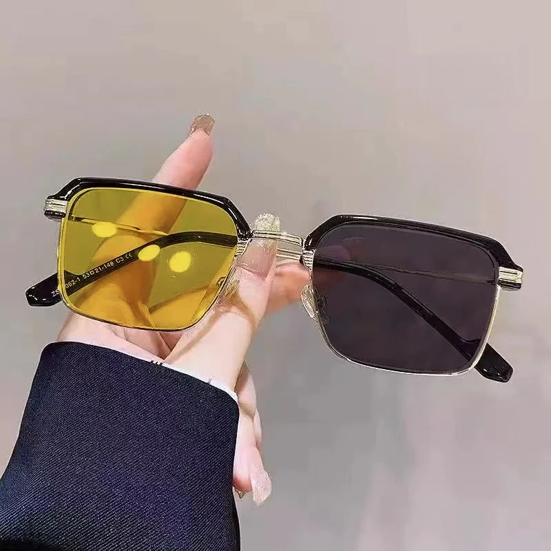 Neue Quadratische Nachtsichtbrille Unisex Photochrome Nachtsichtbrille für Outdoor-Fahren & Sport Sonnenschutzbrille – Detail 4