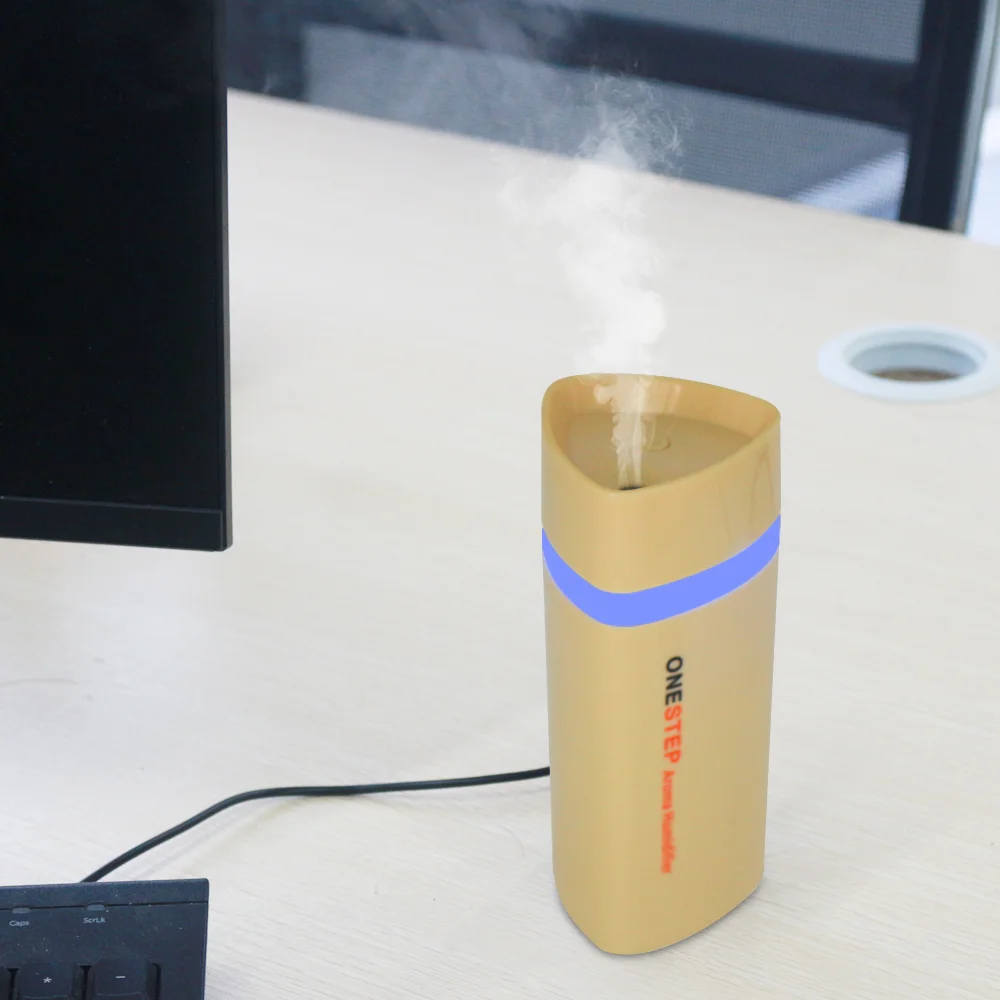 

Ultrasonic Silent Mist Humidifier Mini Light Wood Diffuser with 2 Color LED Lights Adjustable Timer & Auto Shut-off For Sleep