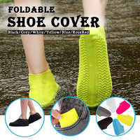 Silicone Shoe Covers Reusable Unisex Shoes Protectors WaterProof Slip-resistant Rubber Rain Boot Overshoes Accessories