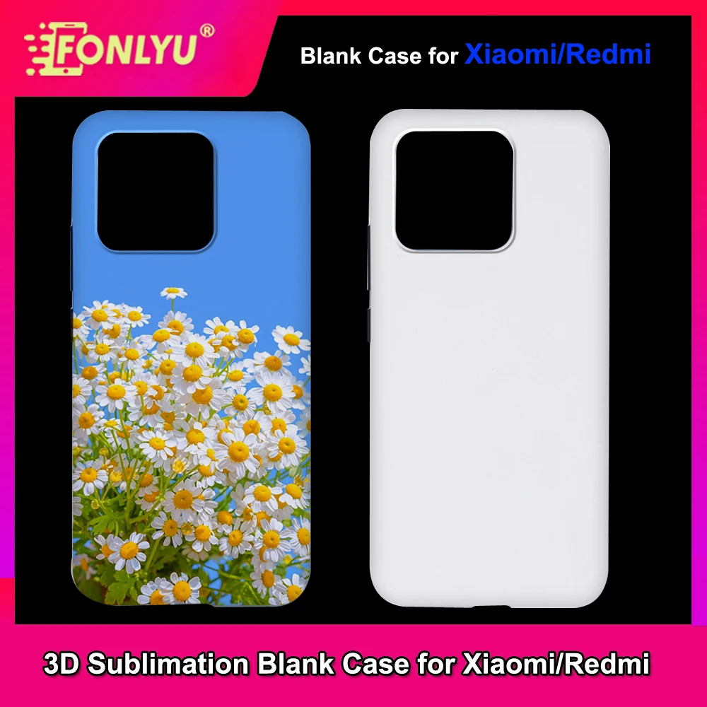 

FONLYU 3D сублимационные пустые чехлы для телефонов для Xiaomi Redmi Note 13 12 11 pro 5G 14C 13C 12C 11S 4G 11T термосублимационный чехол