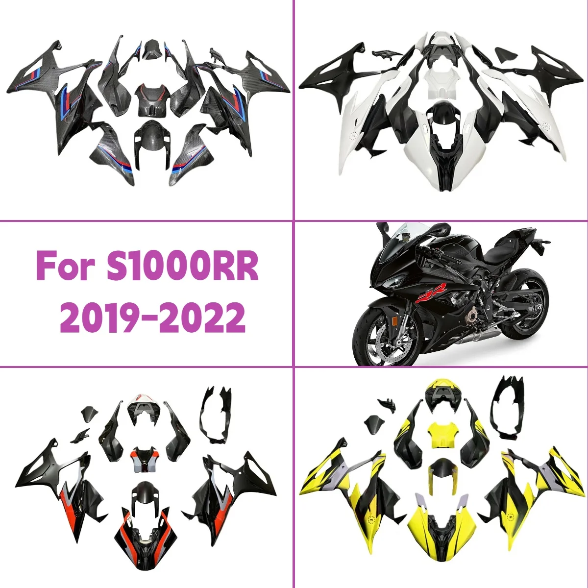 Cool Fairing Kit 2019-2022 S1000RR Full Accessories Motorcycle Fairings ABS Plastic Suit for 19-22 BMW S 1000RR