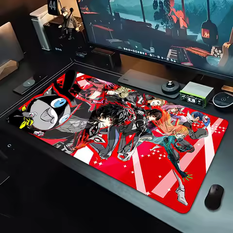 PERSONA Mouse Pad Large Gamer Keyboard Mat Pads Gaming Desk Protector Laptops Mousepad Deskmat HD PC carpet Anime Game Mousepad