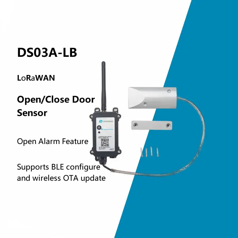 

DS03A-LB LoRaWAN Open/Close Door Sensor for Internet of Things Supports BLE Configure and Wireless OTA Update