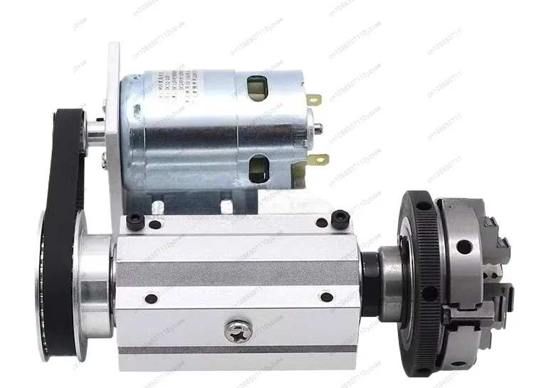Mini Lathe Spindle Assembly for Model 63 - Through Hole 65mm, Compatible with 4-Jaw & 3-Jaw Chuck, for Woodworking, Bead Making