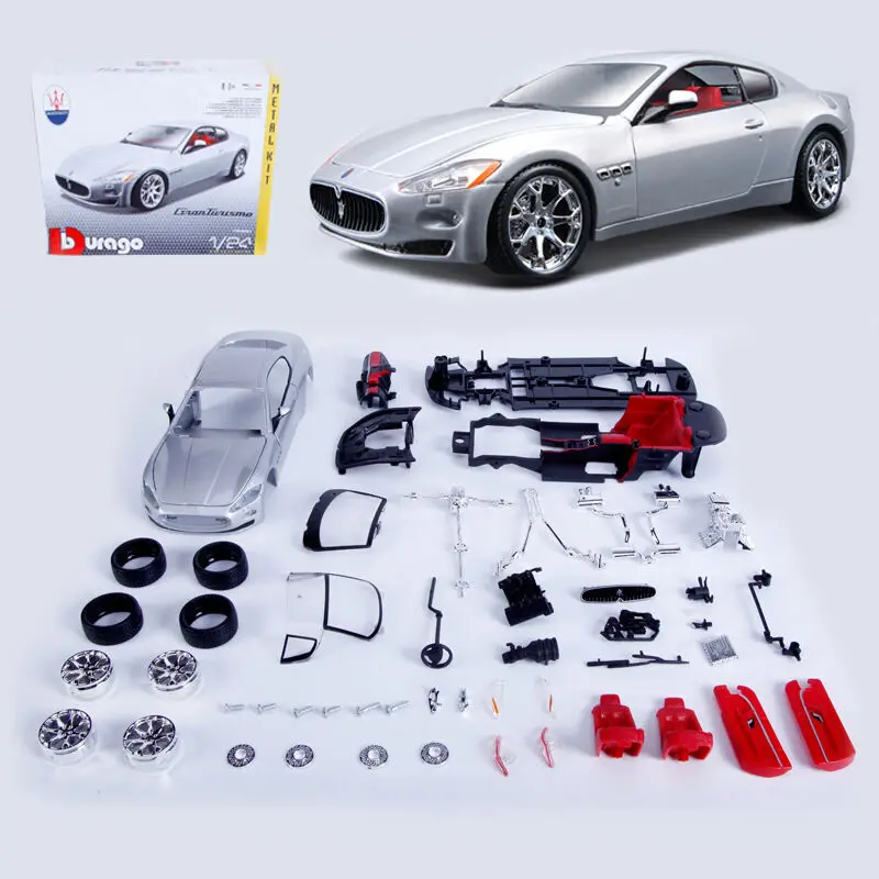 Bburago 1:24 Maserati Gran Turismo Assembly Version Alloy Car Model Diecast Metal Toy Car Model Simulation Collection Kid Gifts