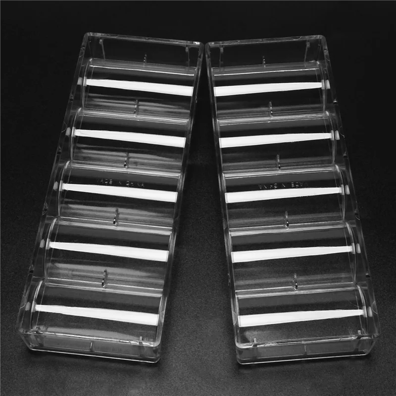 

HGHO 40Pcs Professional Acrylic Poker Chips 100 Chip Trays (Without Cover)