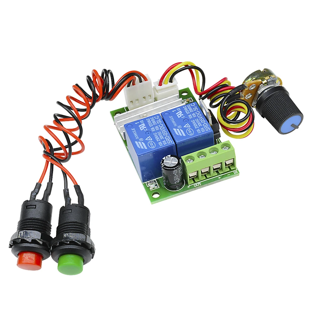 DC 12V-80V 30A 21kHz PWM DC Motor Speed Regulator Controller Adjustable Speed Control Reversible Relay Module