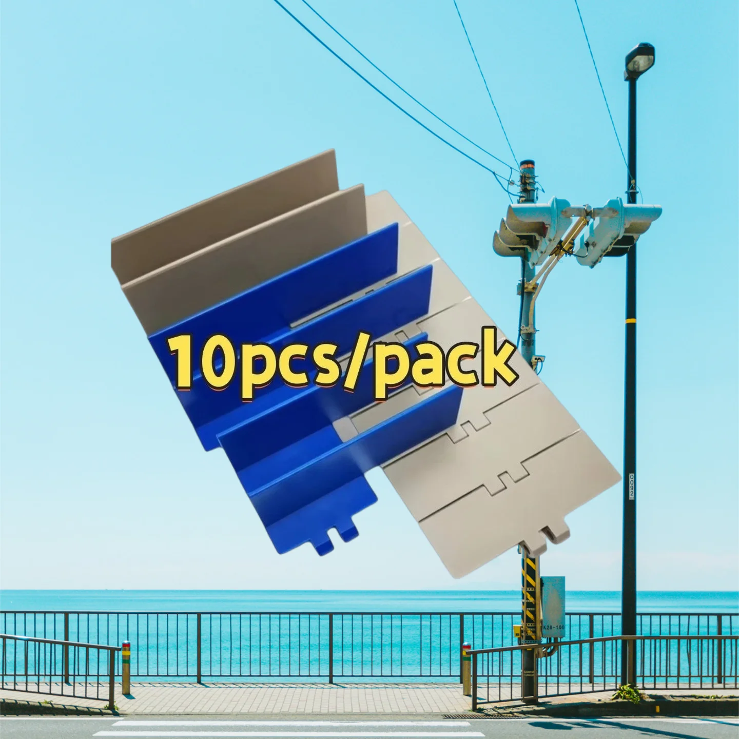 10PCS Cartoner conveyor chain plate packaging machine conveyor belt Plastic conveyor accessories chain plate guard baffle plate
