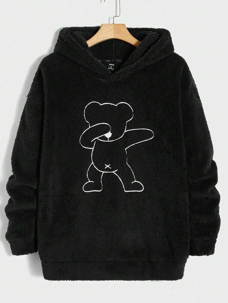 

New High Quality Men's Streetwear, Graphic Print Fashionable Cotton Soft Outdoor Sports Hoodie