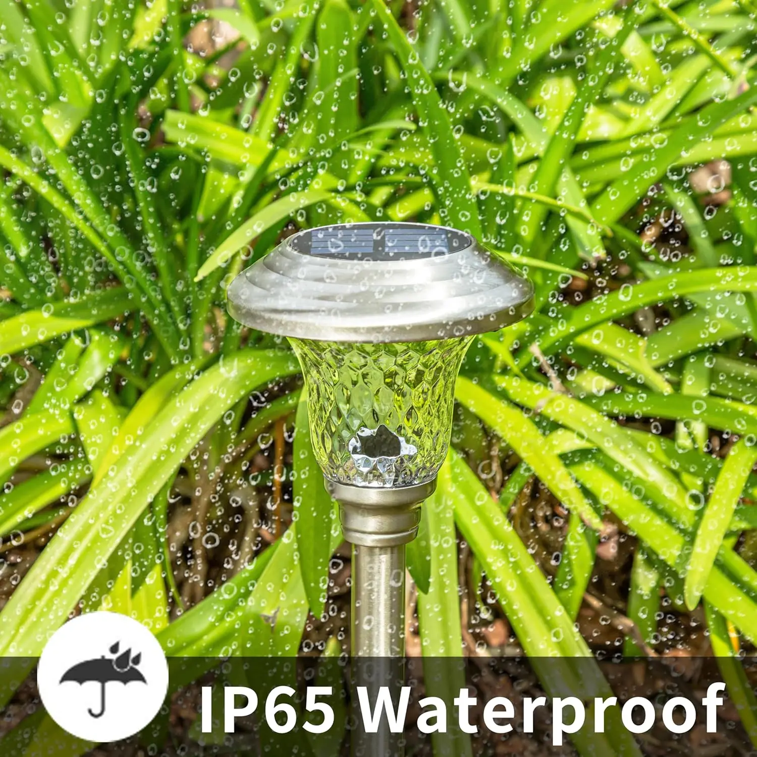 Lantern Lights Clear Glass 6x6 Post Fit RGB Color Changing Weatherproof Summer Multicolor view 5