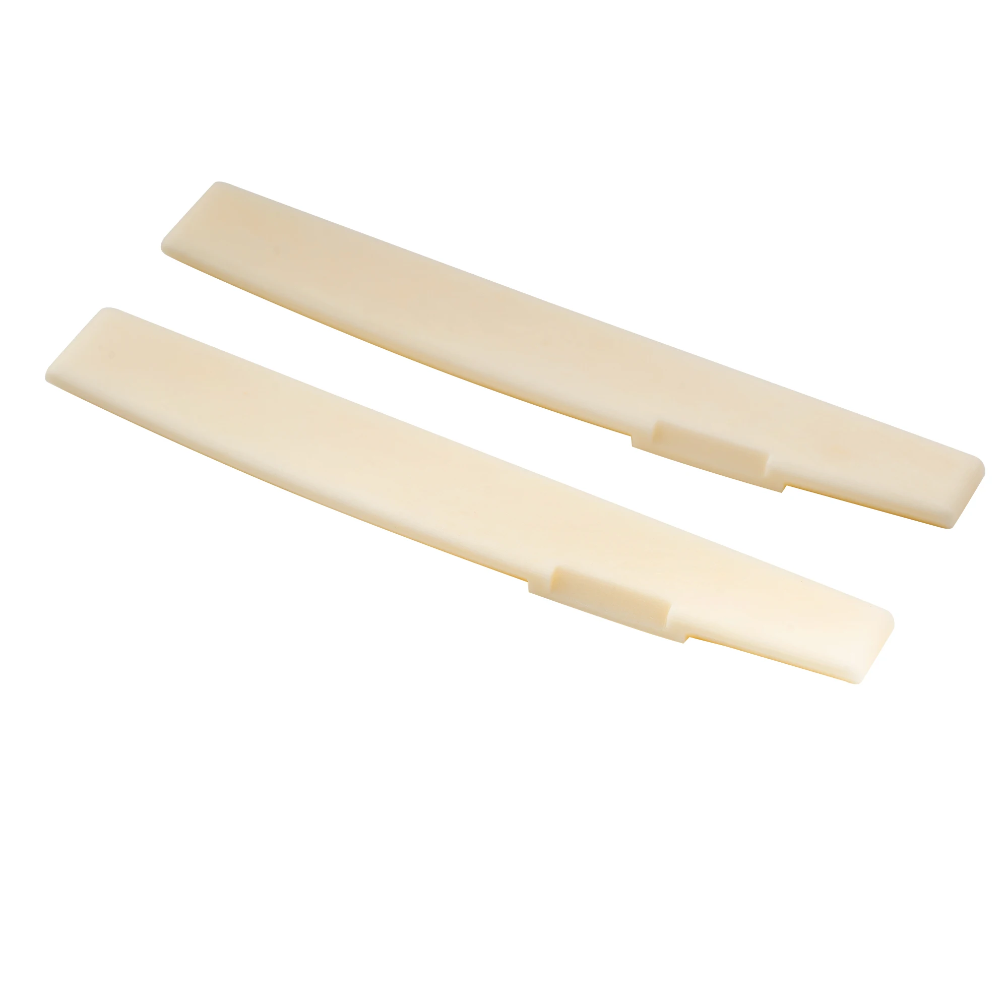 Musiclily Pro 71,12 mm kompensierter Knochensattel für Akustikgitarren im Taylor-Stil mit 6 Saiten (2er-Set) – Detail 3