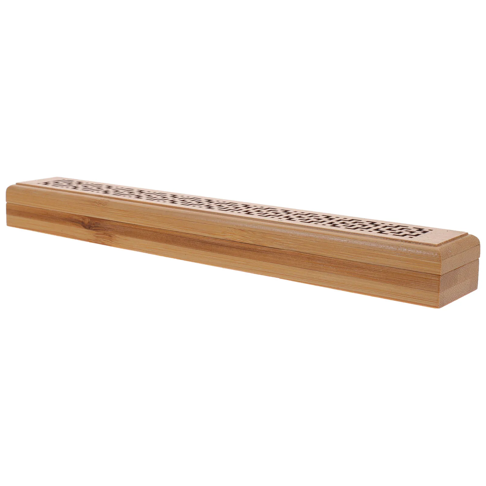

Bamboo and Wood Fragrance Box Incense Burner Holder Censer Decor Scent Sticks Insence Wooden