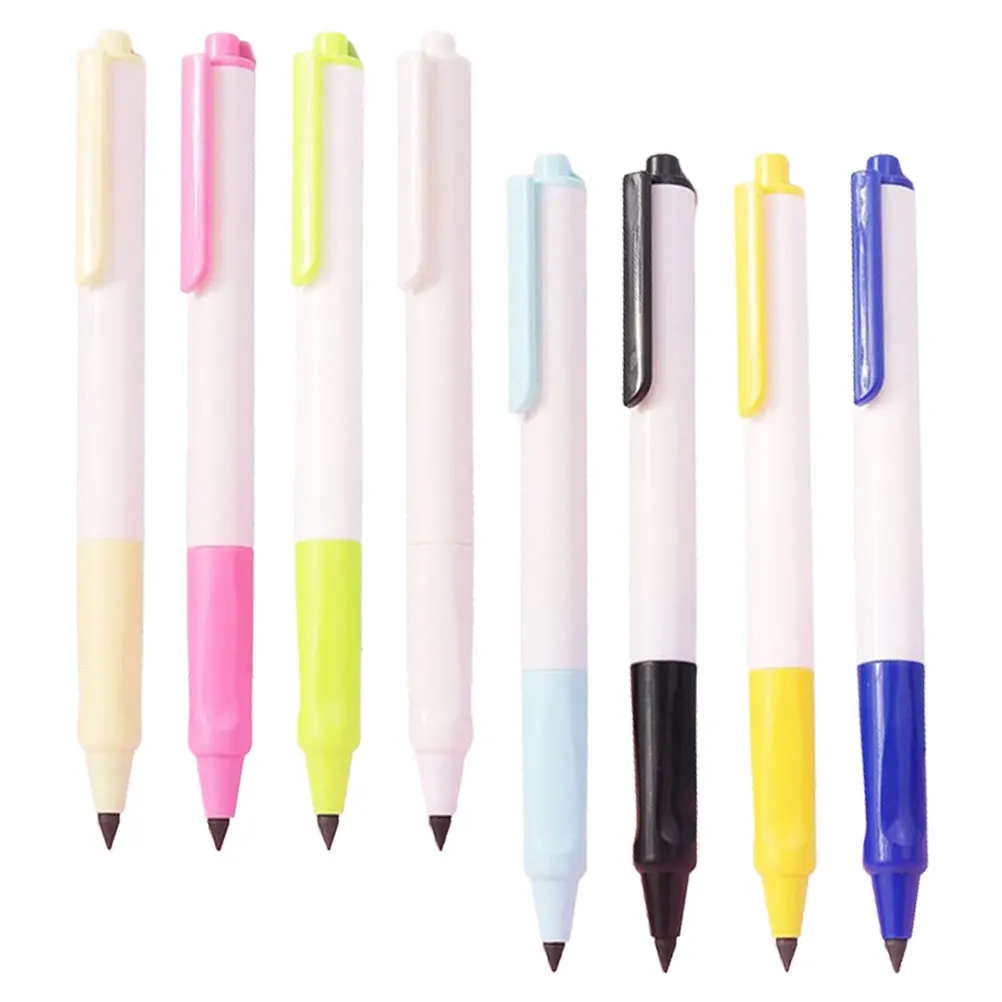 

8 Pcs Press The Pencil Pencils for s Erasable Colored Plastic Non- Sharpening Student Use