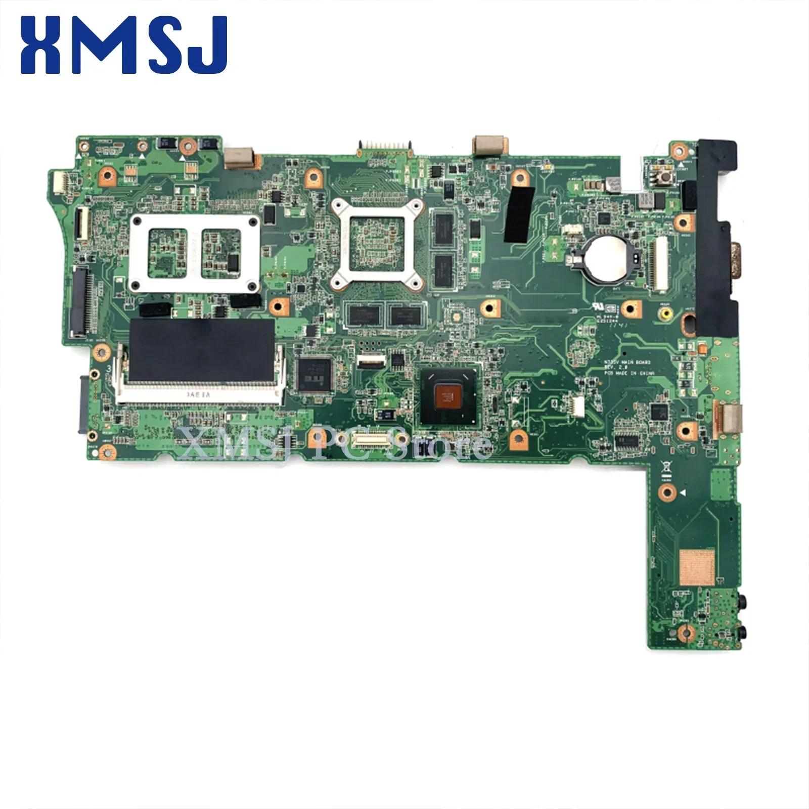 XMSJ For Asus N73SV N73S 60-N1RMB1100-C0B 60-N1RMB1400 Intel HM65 GT 540M GPU Laptop Motherboard Fully Tested  Main Board